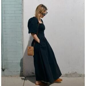 NWT Free People Ain't She a Beaut Puff Sleeve Maxi Dress XS